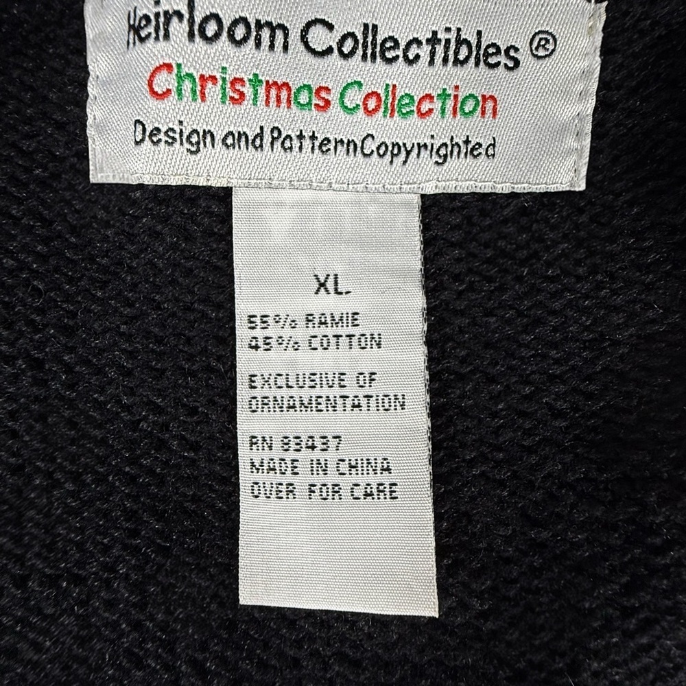 Heirloom Collectibles Christmas Cardinal Embellished Sweater Cardigan XL - Picture 4 of 10